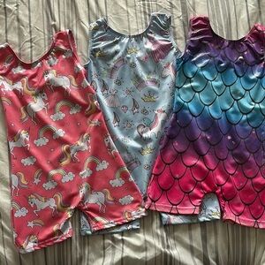 Bundle of 3 Leotards (Size 100 US 3-4 yrs old)